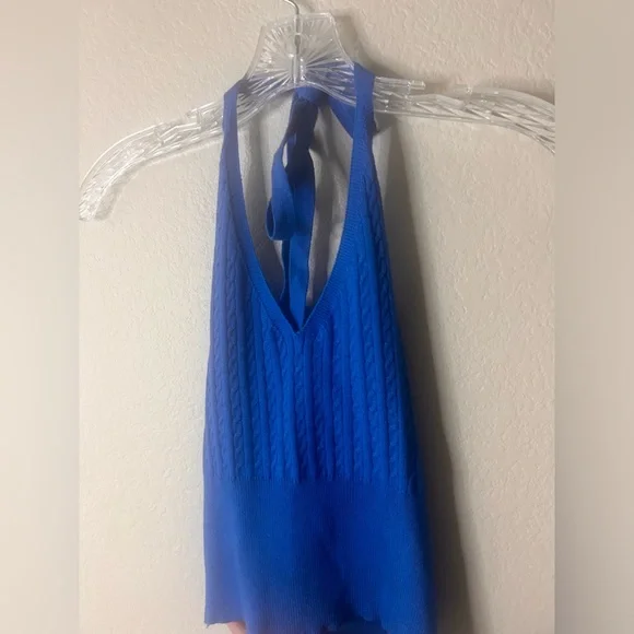 CIDER Knit halter crop cami top - Picture 5 of 6